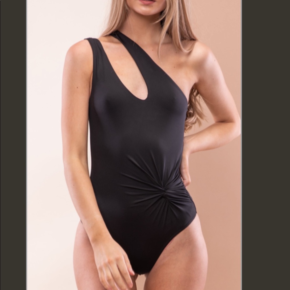 Byegreis black one piece swimsuit